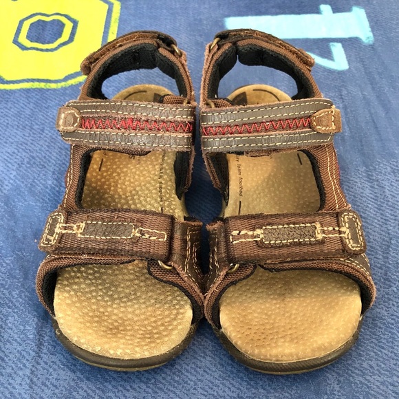 Stride Rite Brown Little Kid Sandals Size 9M - Picture 3 of 8